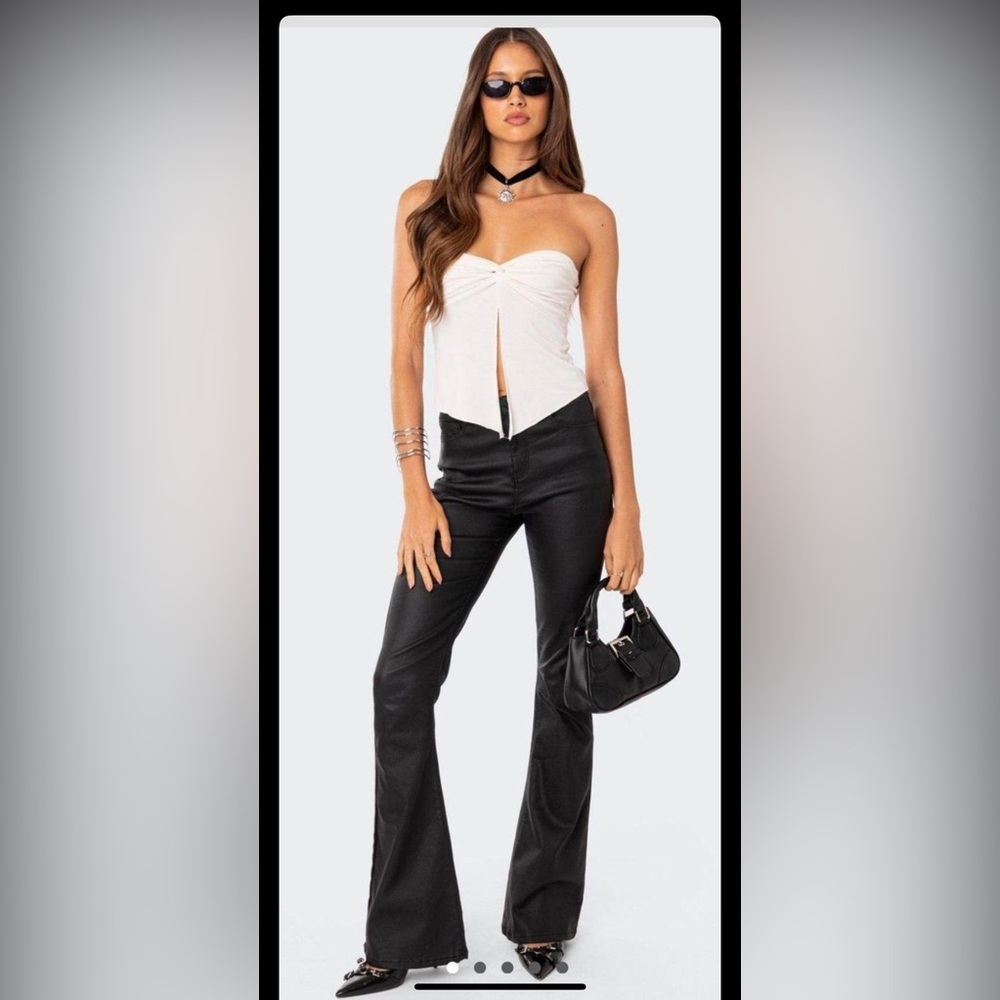 Edikted BRAND NEW Black Leather Pants